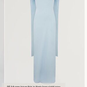 Chic powder Blue Backless Dress